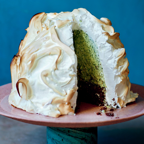 Dark Chocolate and Fresh Mint Baked Alaska | Recipes | Jude's Ice Cream