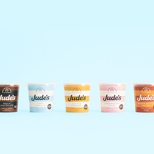 Our Tubs Have a New Look! The Scoop Jude's Ice Cream